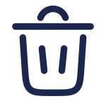 Trash Bin Minimalistic SVG Icon